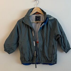 GAP Kids Blue and Gray Raincoat